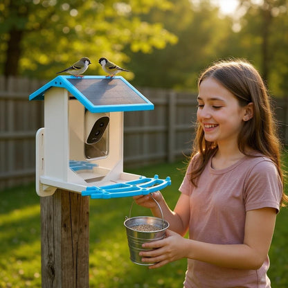 Smart Bird Feeder Camera – Watch & Identify Backyard Birds in Real Time